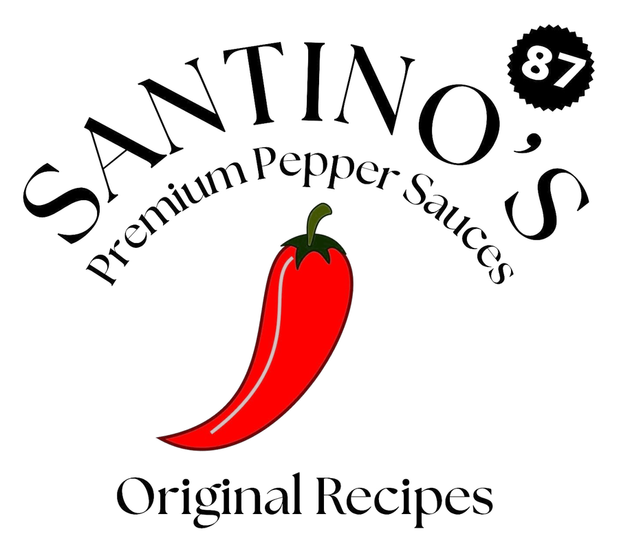 Selo da Santino's Premium Pepper Sauces — Original Recipes